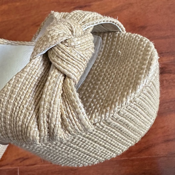 Michael Kors Knot-Top Raffia Platform Wedges - Picture 9 of 12